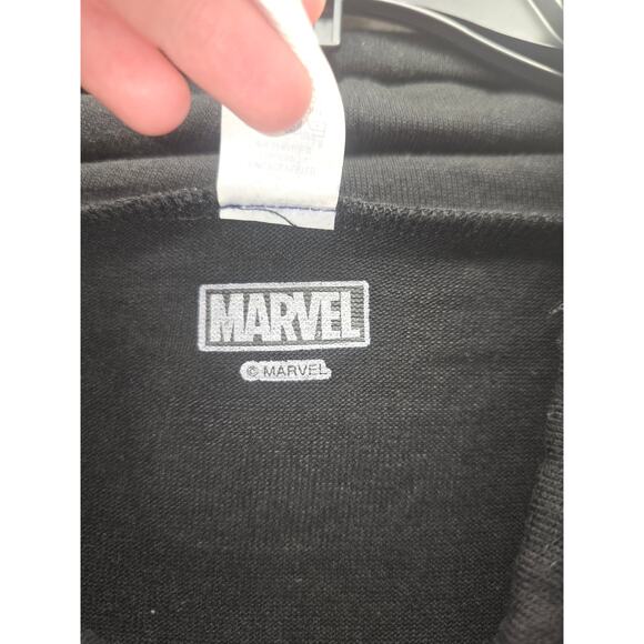 Marvel Sweater Womens Size Large Black Long Sleeve Cowl Neck Drawstring Iron Man - Picture 4 of 8